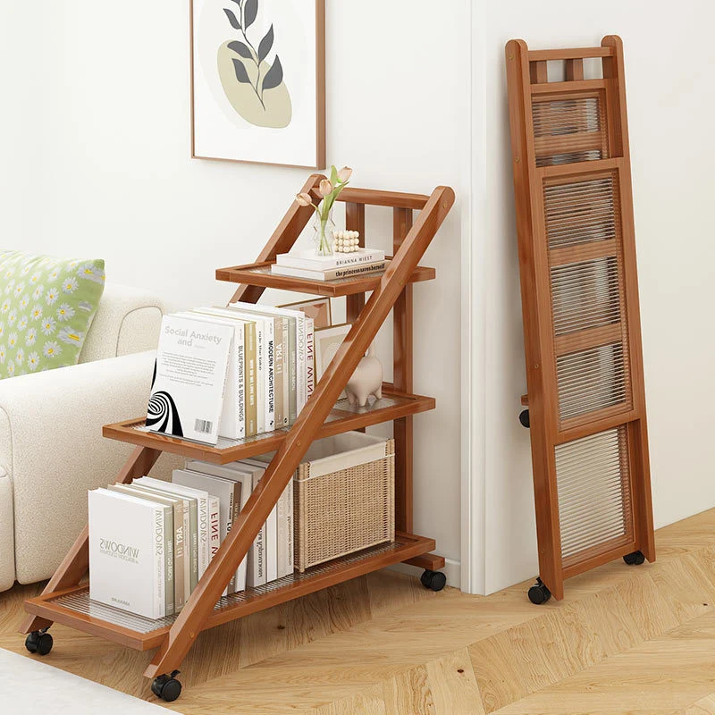 Modern Minimalist Removable Nanzhu Acrylic ABS Bookshelf End Table 2/3 Tier For Living Room