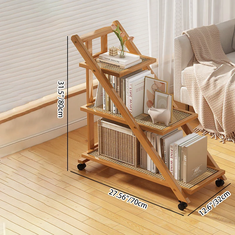 Modern Minimalist Removable Nanzhu Acrylic ABS Bookshelf End Table 2/3 Tier For Living Room