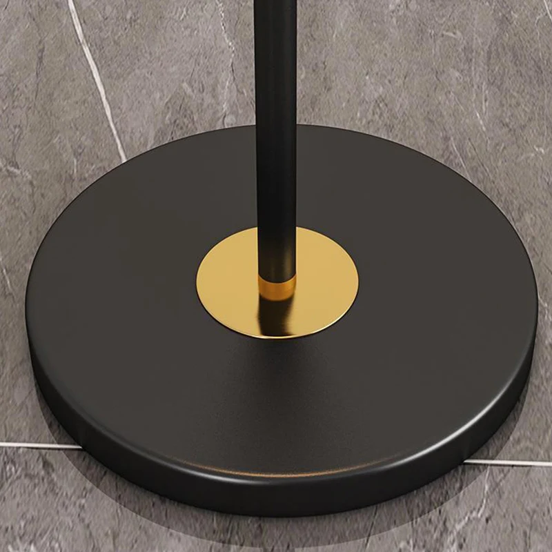 Modern Minimalist Round Cylinder Metal Iron Fabric 1-Light Standing Floor Lamp For Living Room
