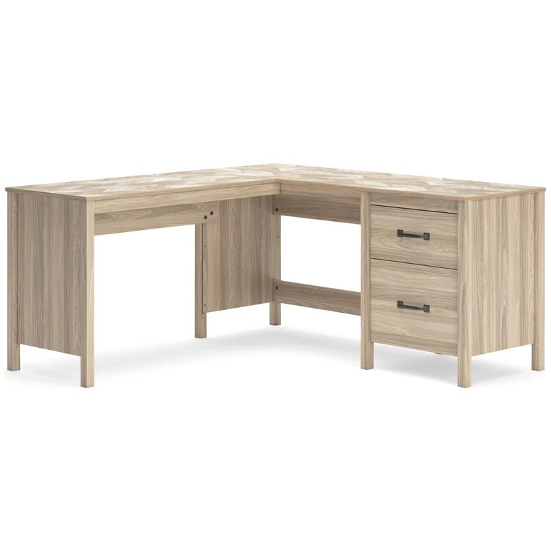 Signature Design by Ashley Battelle H3929H1 60" Home Office Desk with Return