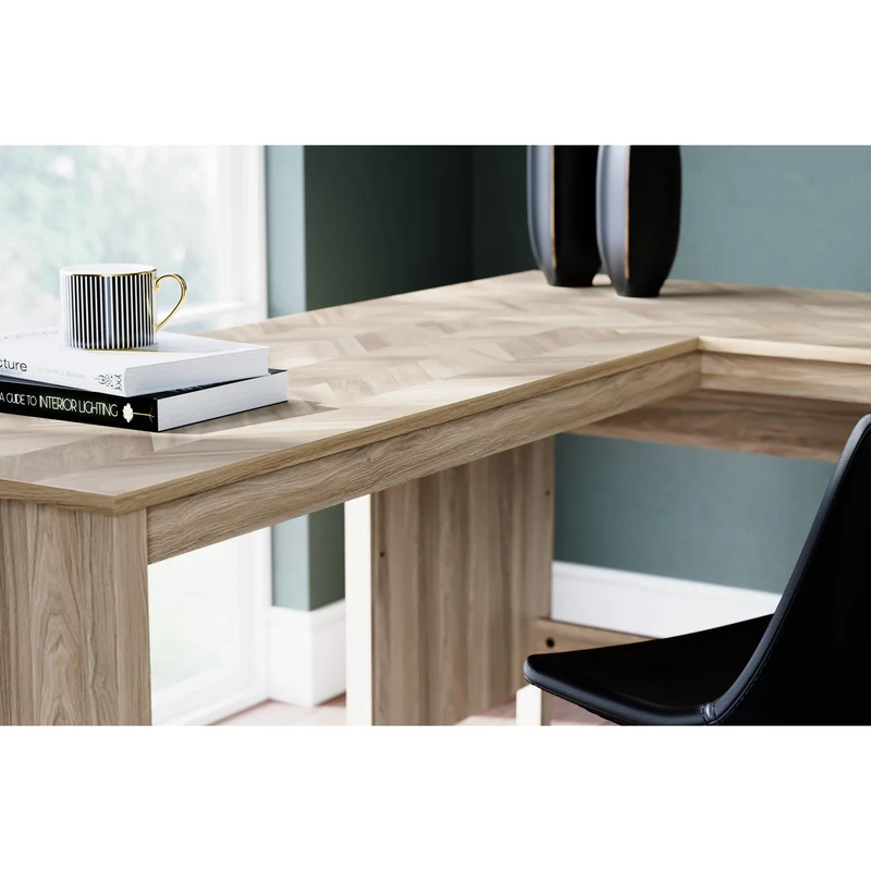 Signature Design by Ashley Battelle H3929H1 60" Home Office Desk with Return