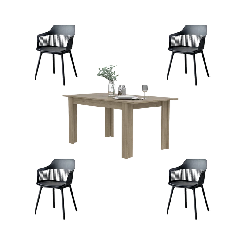 Combo Comedor Vibe , Incluye Comedor y 4 Sillas
