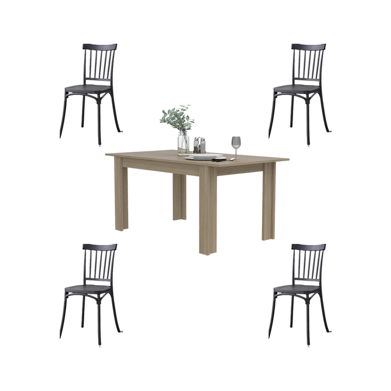 Combo Comedor Deri , Incluye Comedor y 4 Sillas