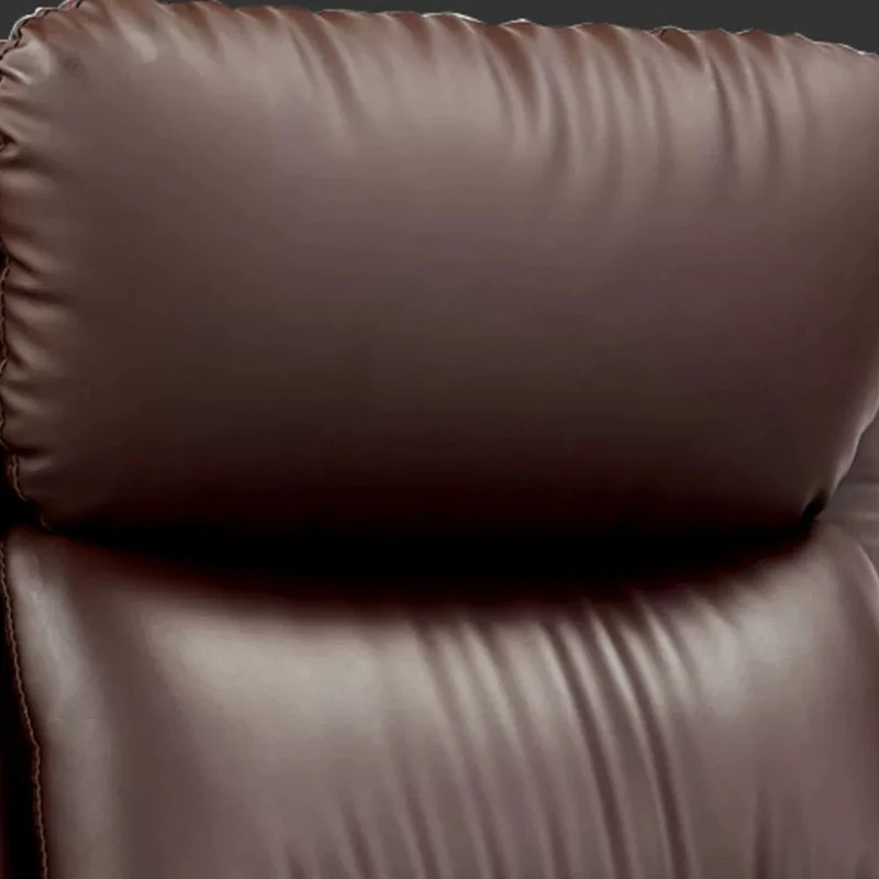 Modern Minimalist Faux Leather Aluminum Alloy Cotton Rectangular Desk Chair Armrest Headrest Reclining For Home Office
