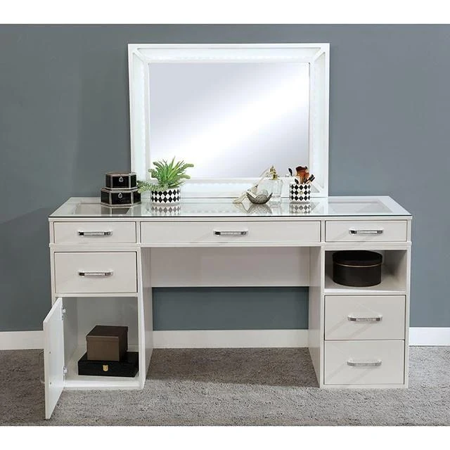 Furniture of America Vickie FOA-DK5684WH-PK Vanity Set