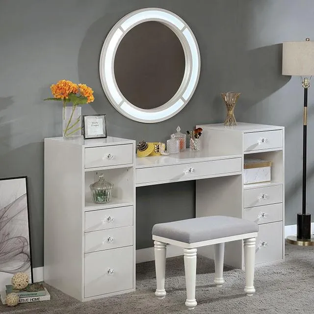 Furniture of America Yasmine FOA-DK5683WH-PK Vanity Set