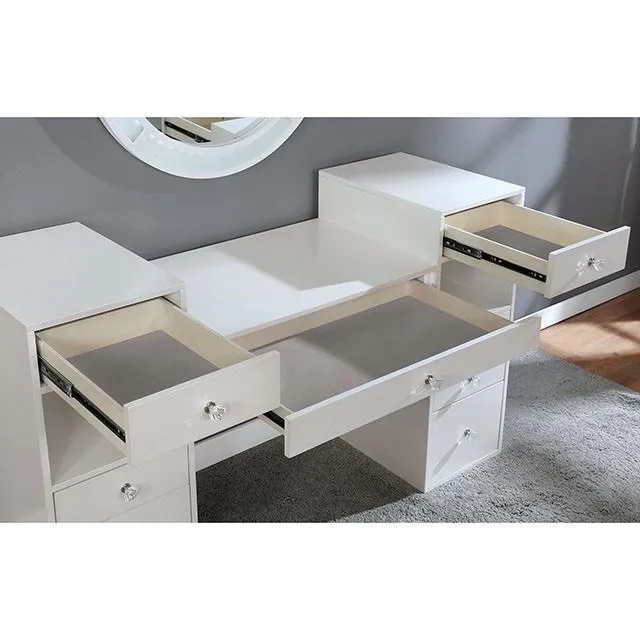 Furniture of America Yasmine FOA-DK5683WH-PK Vanity Set