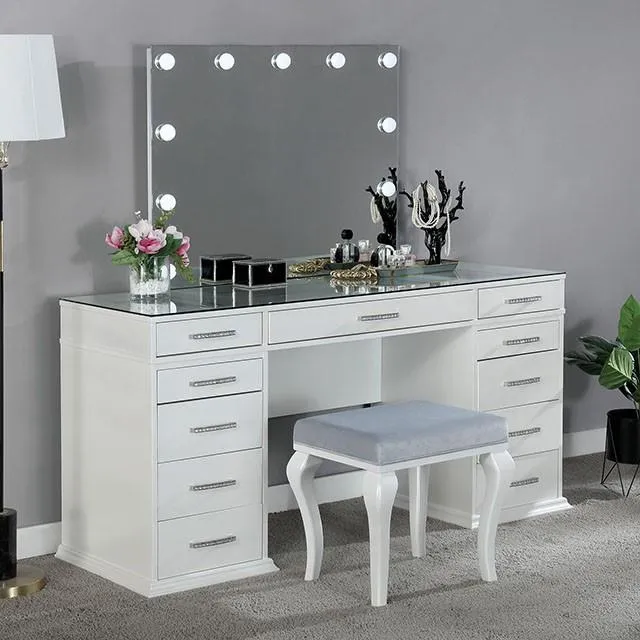 Furniture of America Valentina FOA-DK5682WH-PK Vanity Set