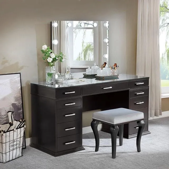 Furniture of America Valentina FOA-DK5682DG-PK Vanity Set