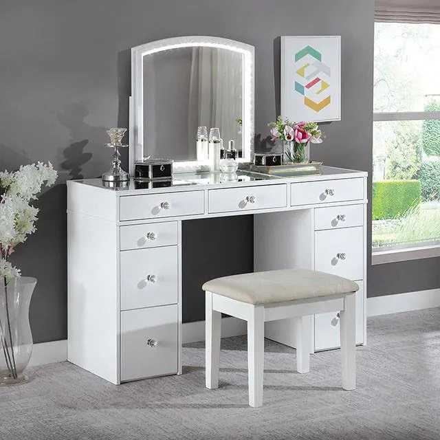 Furniture of America Louise FOA-DK5240-SET Vanity W/ Stool