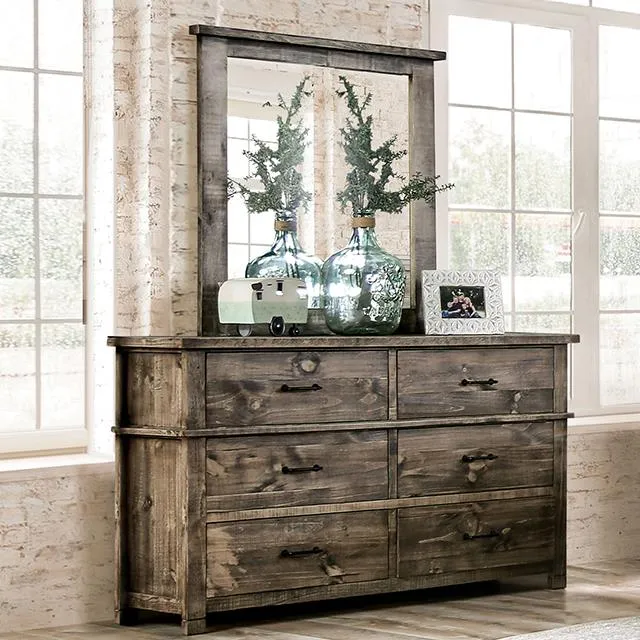 Furniture of America Woodburn EM7071BR-D Dresser