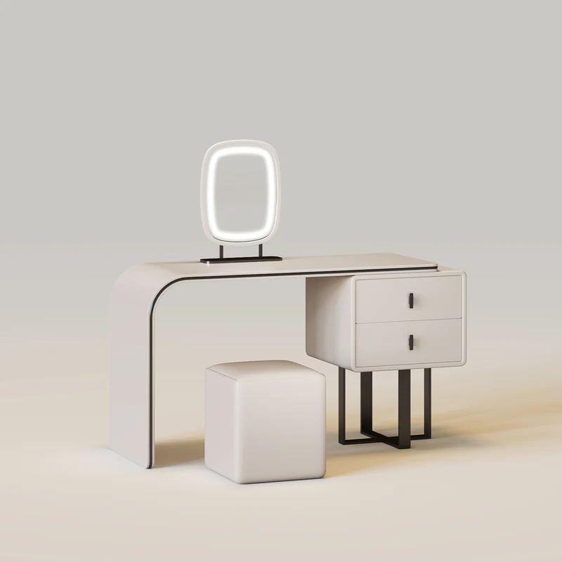 Makeup Vanity Desk Set Dressing Table with Stool