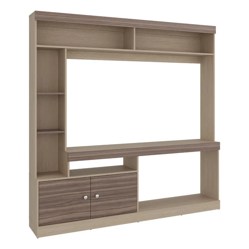 Mesa para TV Classic, Avellana y Cartagena, para Televisor de 55 Pulgadas