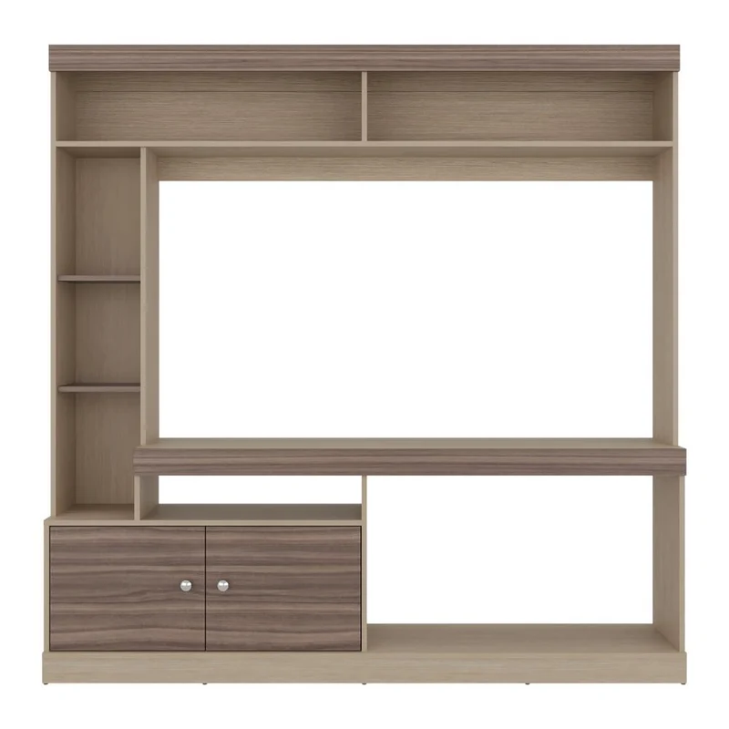 Mesa para TV Classic, Avellana y Cartagena, para Televisor de 55 Pulgadas