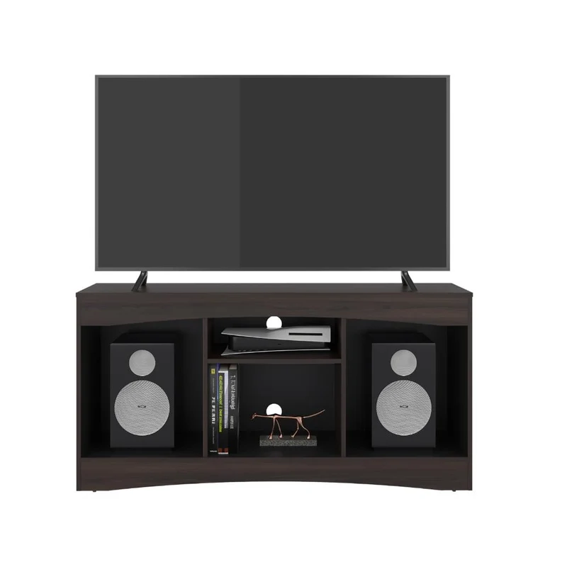 Mesa para TV Fiorenzi, Nogal y Wengue, con Espacio para TV de 55"