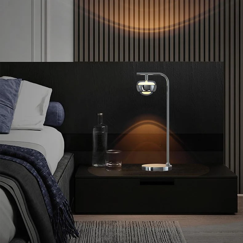 Contemporary Scandinavian Orb Acrylic Aluminum Iron LED Table Lamp For Living Room