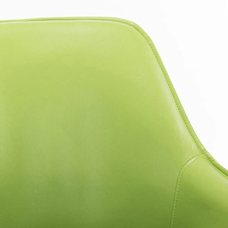 Modern Luxury Square Faux Leather Steel Aluminum Desk Chair Backrest Armrest For Home Office