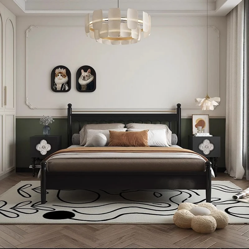 Contemporary Scandinavian Four Leaf Clover Ash Plywood Seashell Nightstand 1 - Cabinet For Bedroom