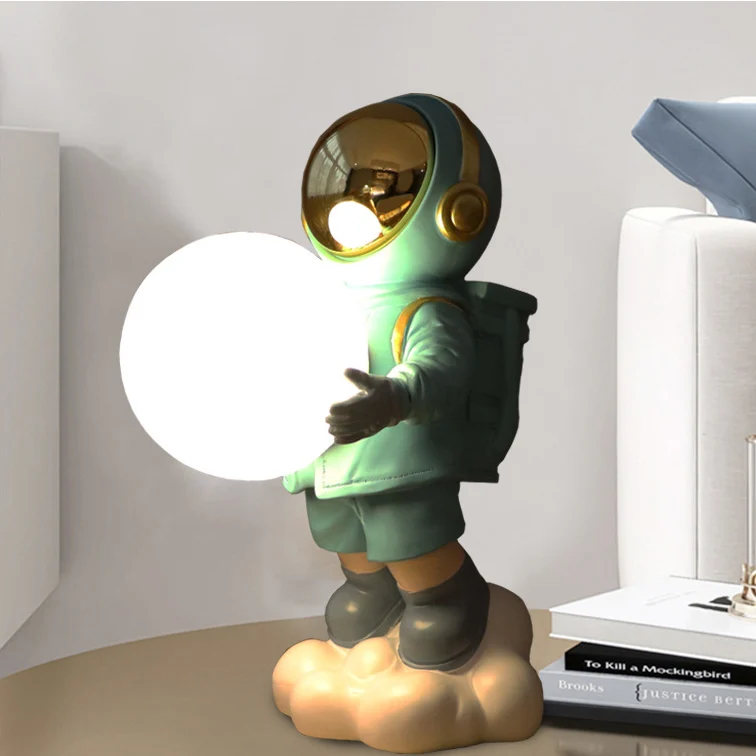 Contemporary Creative Astronaut PC Resin LED Table Lamp For Bedroom