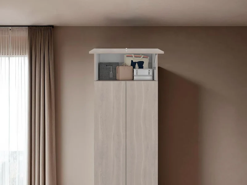 Complemento para Clóset Beico, Bardolino y Blanco Duqueza, para Adicionar Altura y Compartimiento a tu Clóset
