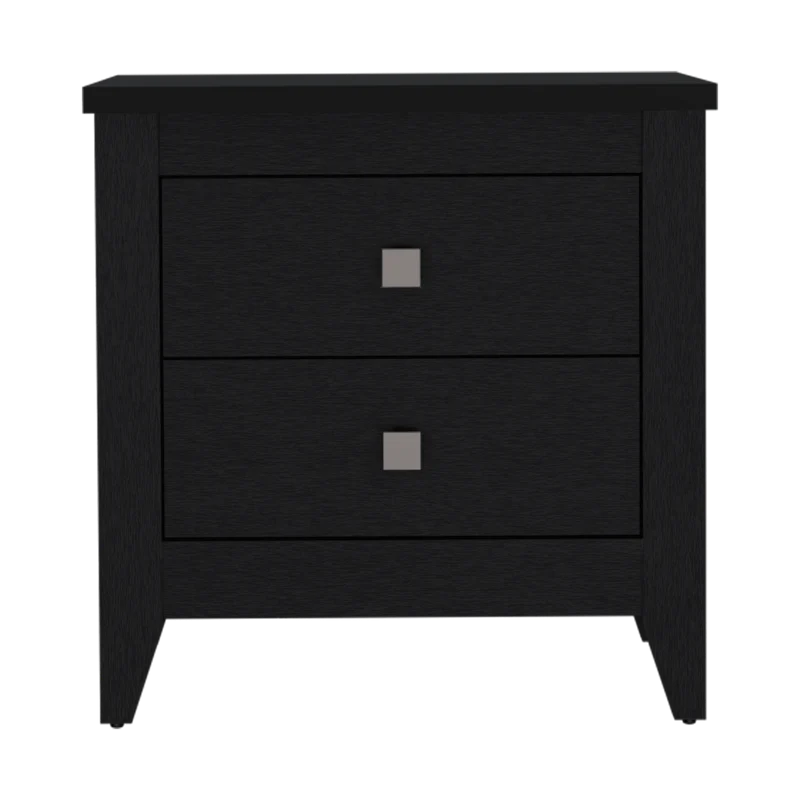 Mesa de Noche Dalot, Wengue, con Cajones y Diseño Moderno ZF