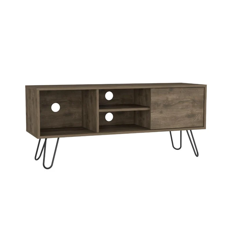 Mesa para TV Rony, Avellana, con Espacio para Televisor de hasta 50 Pulgadas