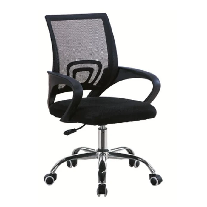Silla Oficina X-60A, Wengue, con Cómodo Espaldar y Rodachines