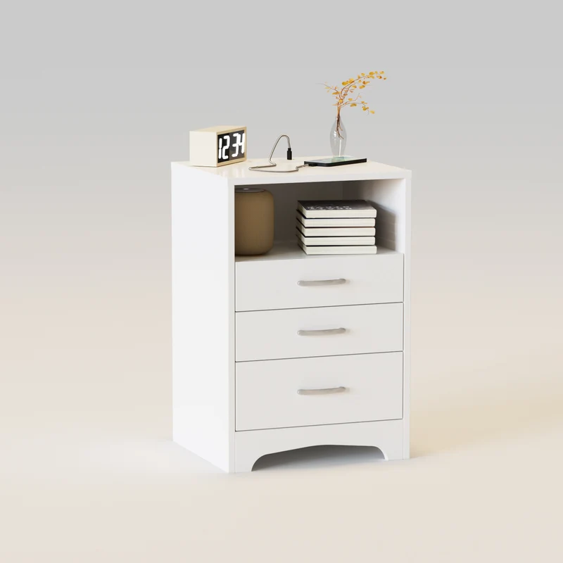 Nightstand Open Storage Bedside End Table