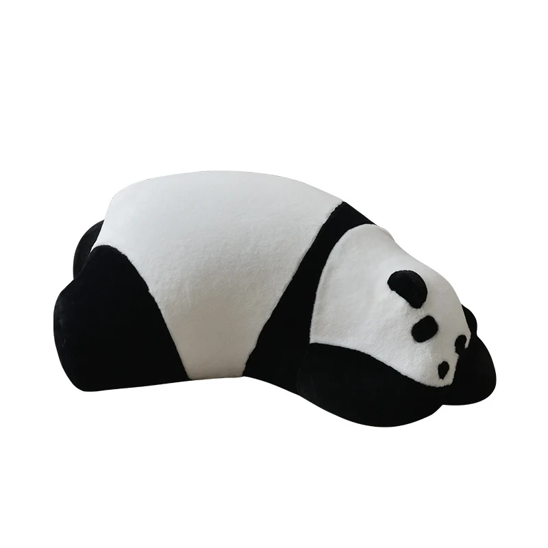Contemporary Nordic Kids Lying Panda Velvet Sponge Sofa Backrest For Bedroom