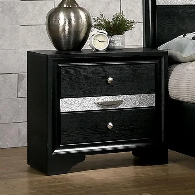 Furniture of America Chrissy CM7552BK-N Night Stand