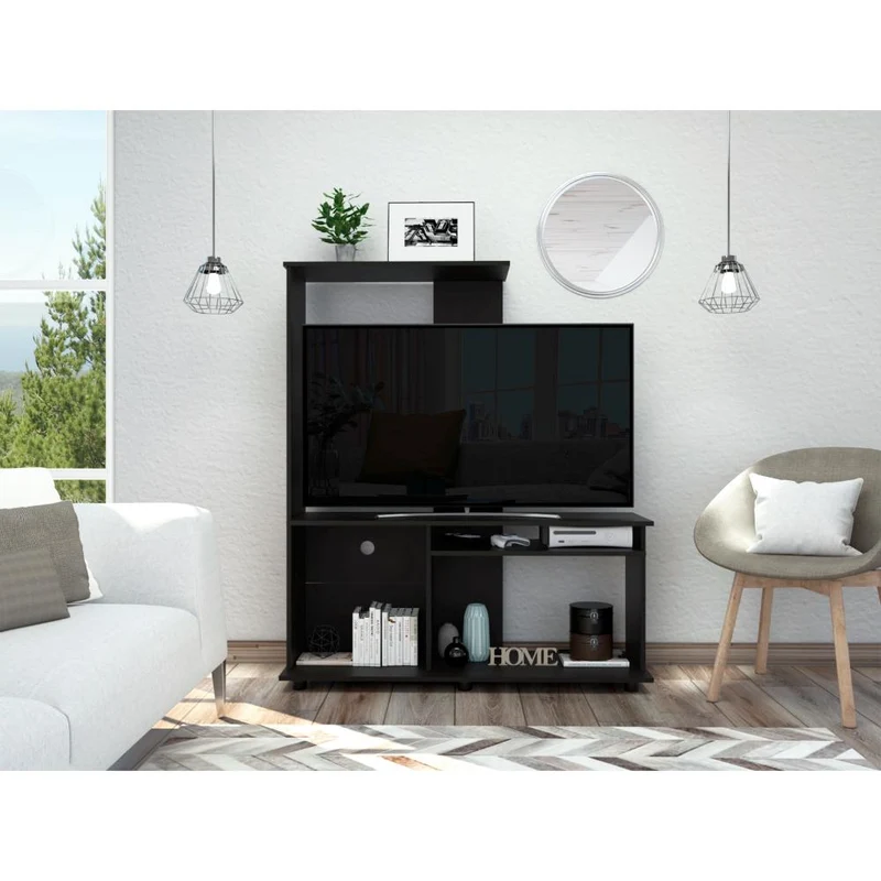 Mesa para TV Monet, Wengue, con Capacidad para Televisor de 50 Pulgadas