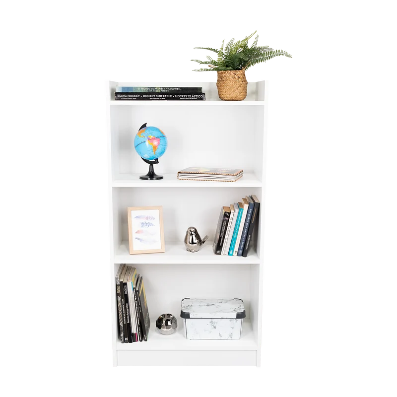 Combo para Oficina Izan, Blanco, Incluye Escritorio y Biblioteca