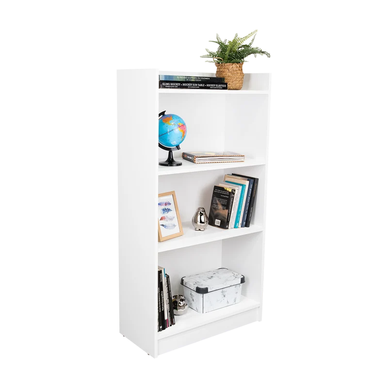 Combo para Oficina Izan, Blanco, Incluye Escritorio y Biblioteca