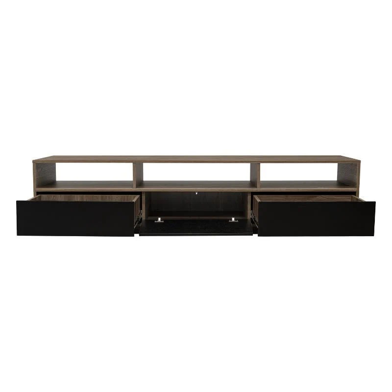 Mesa para TV Tonny, Avellana y Wengue, para Televisor de 90 Pulgadas