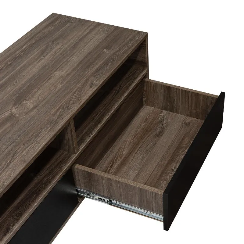 Mesa para TV Tonny, Avellana y Wengue, para Televisor de 90 Pulgadas