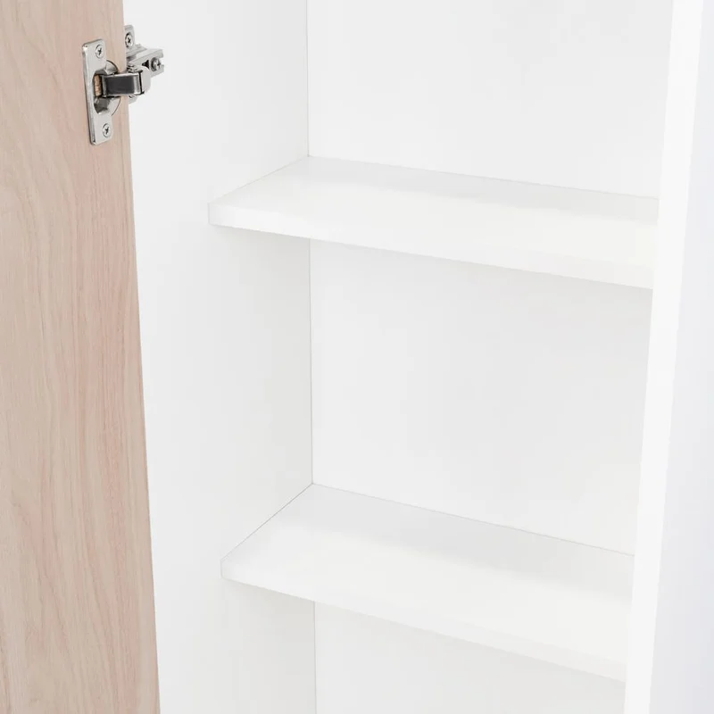 Mueble de Aseo Jalisco, Blanco y Positano , con Cuatro Entrepaños y Amplio Espacio de Almacenamiento