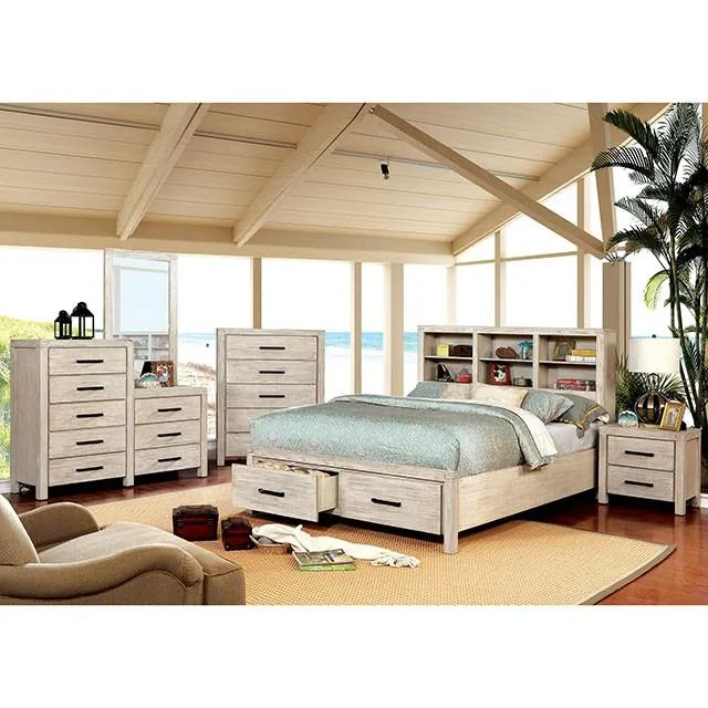 Furniture of America Strasburg CM7382WH-CM 8-Drawer Dresser Mirror