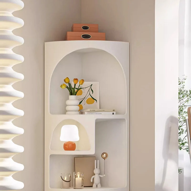 Contemporary Scandinavian Fan PVC Foam Board End Table For Living Room