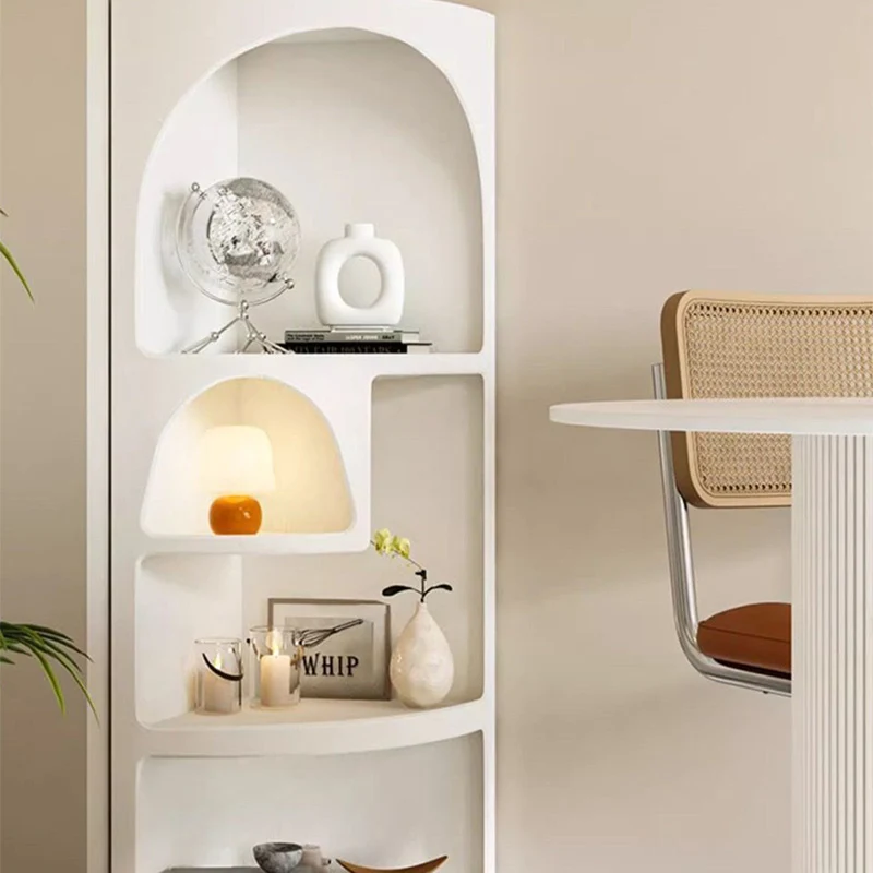 Contemporary Scandinavian Fan PVC Foam Board End Table For Living Room