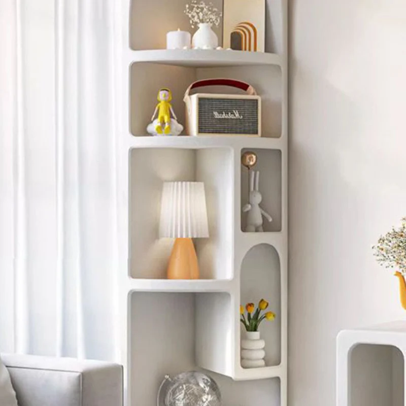 Contemporary Scandinavian Fan PVC Foam Board End Table For Living Room