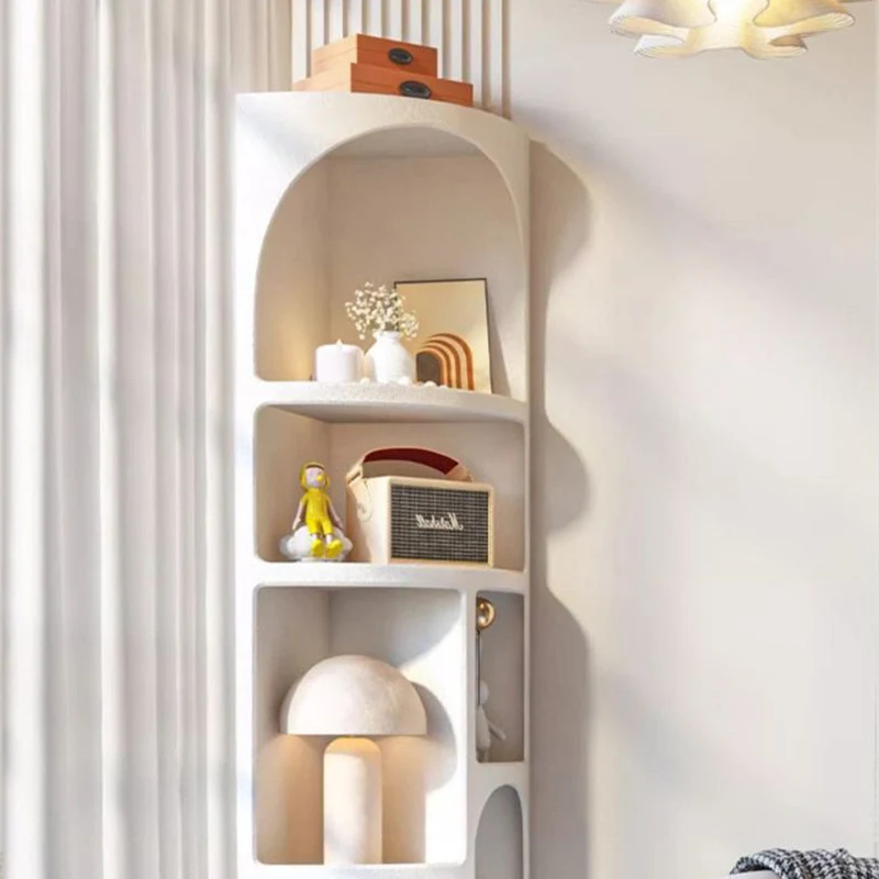 Contemporary Scandinavian Fan PVC Foam Board End Table For Living Room
