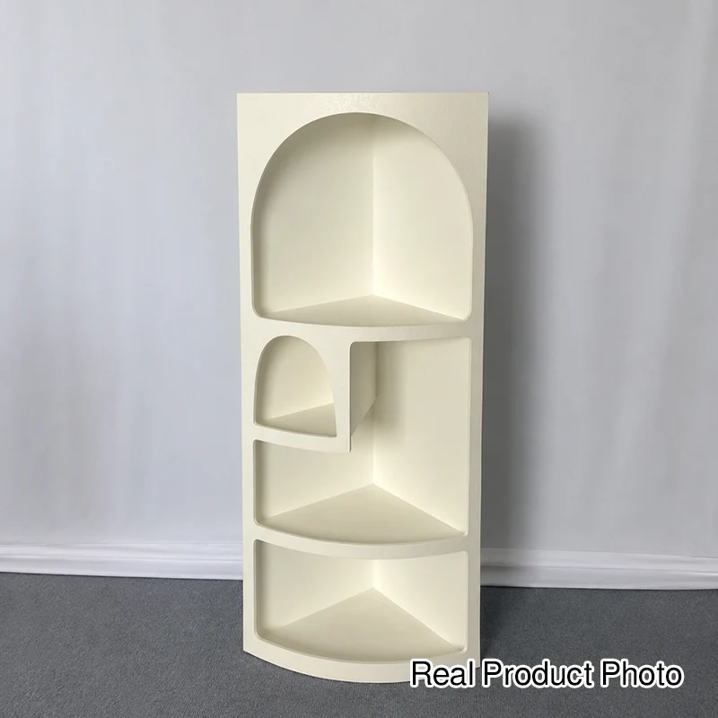 Contemporary Scandinavian Fan PVC Foam Board End Table For Living Room