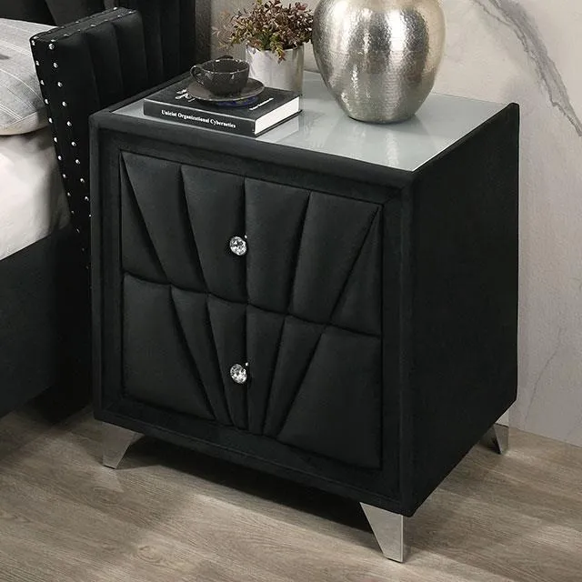Furniture of America Carissa CM7164BK-N Night Stand