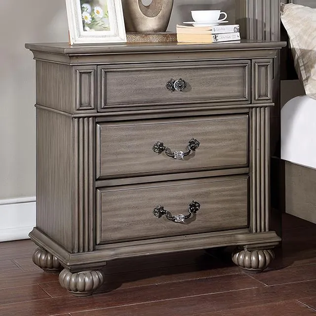 Furniture of America Syracuse CM7129GY-N Night Stand