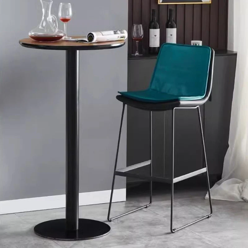 Modern Minimalist Round Cylinder Wood Metal End Table 1-Tier For Living Room