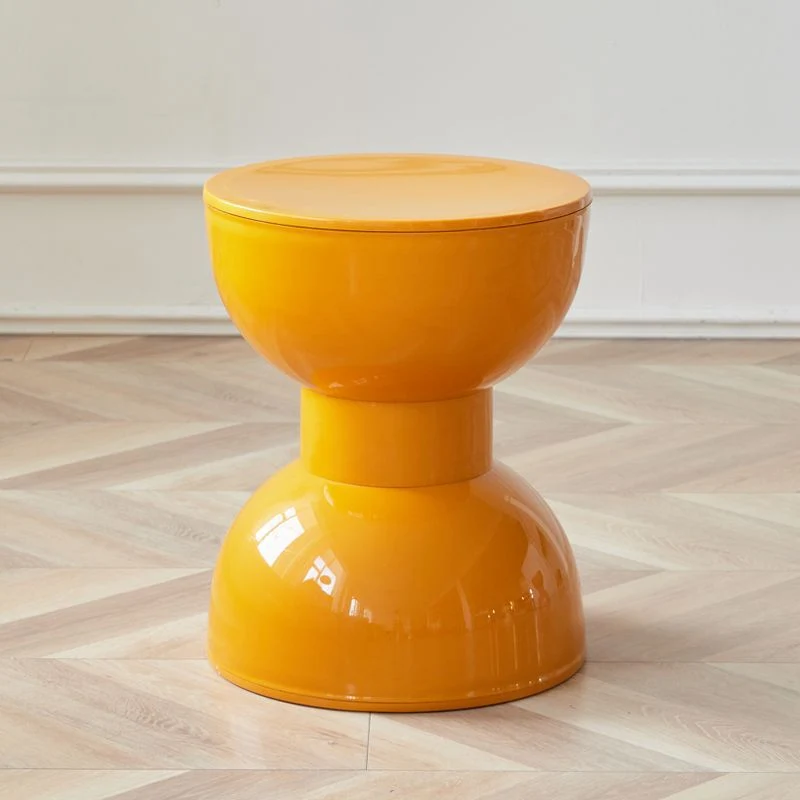 Contemporary Nordic Cream Colorful Round Cone Oval PP Plastic Chair For Living Room