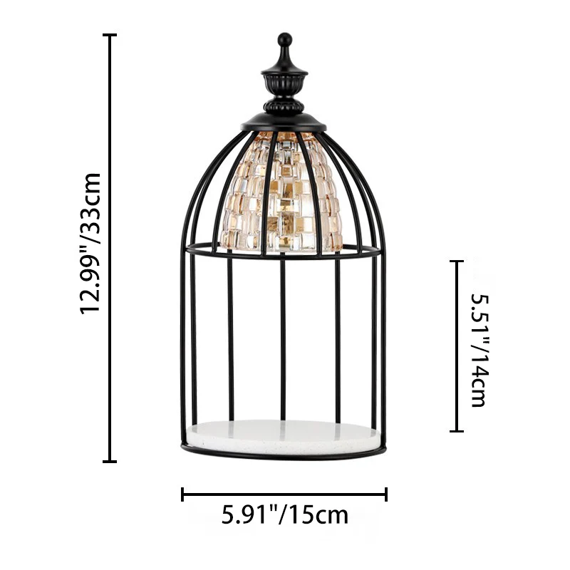 Modern Minimalist Round Cone Cylinder Marble Iron Glass 1-Light Melting Wax Table Lamp For Bedroom