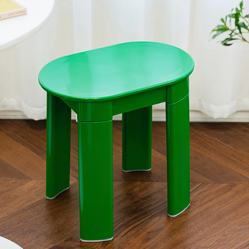 Contemporary Nordic Macaron Round Oval PP Chair For Living Room