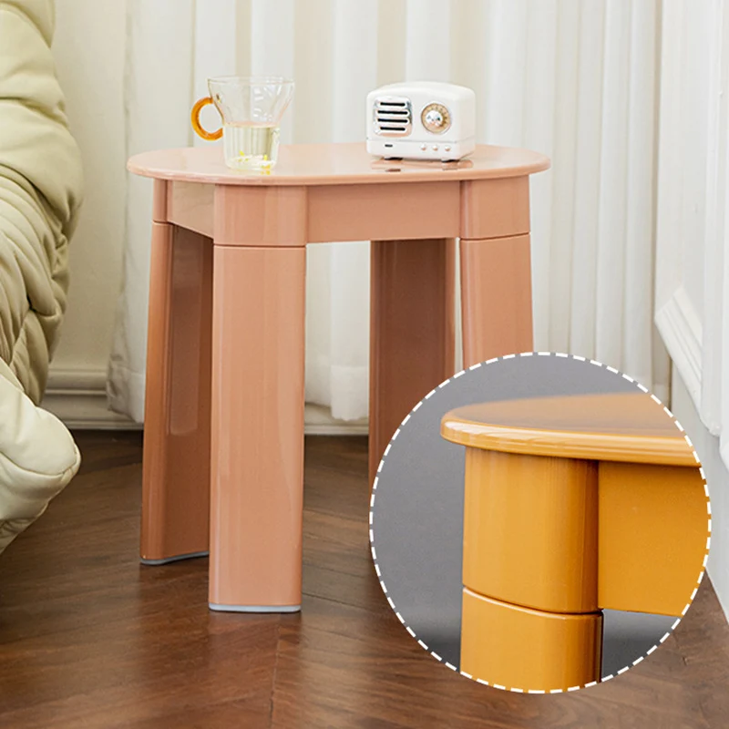 Contemporary Nordic Macaron Round Oval PP Chair For Living Room