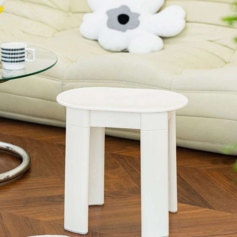 Contemporary Nordic Macaron Round Oval PP Chair For Living Room